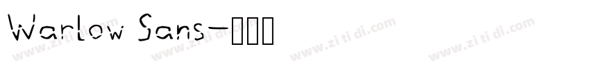 Warlow Sans字体转换